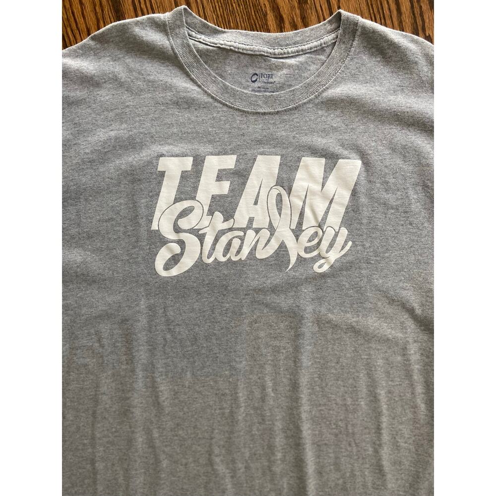 Heathered gray TEAM STANLEY unisex T-shirt